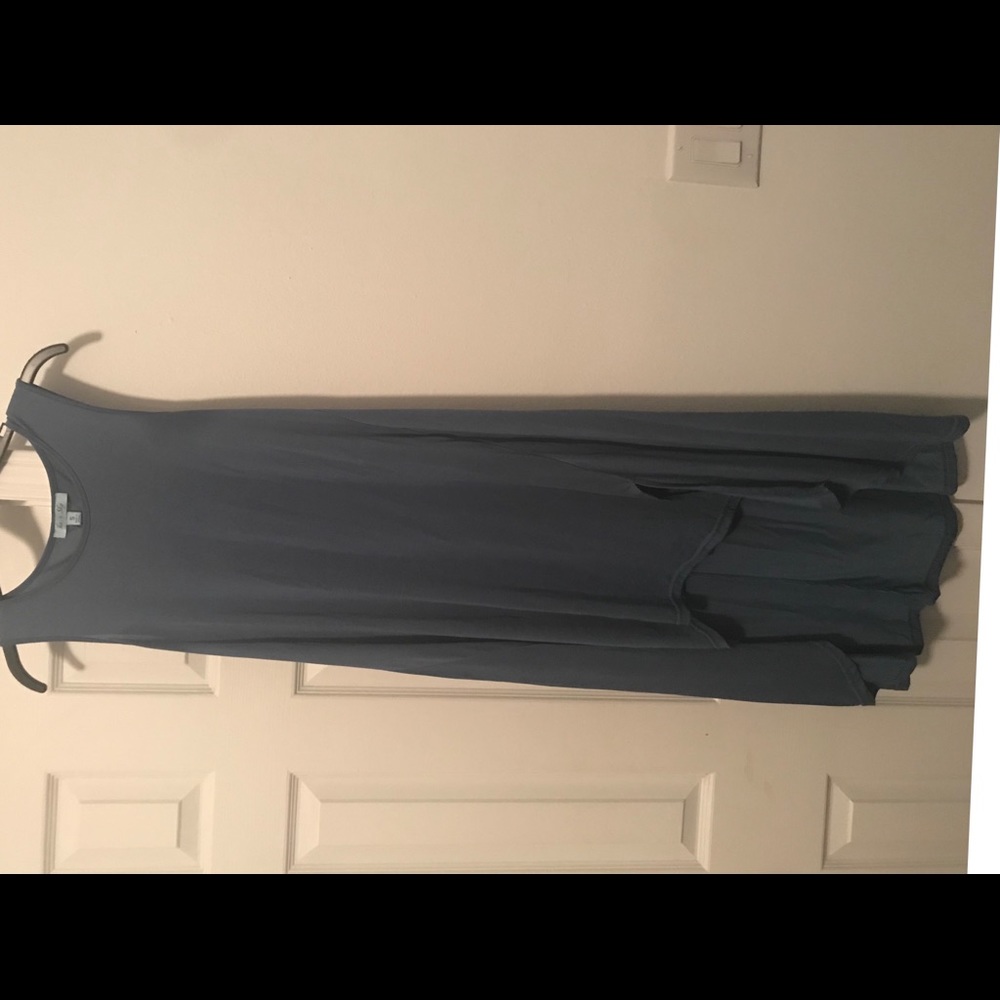 She + Sky small blue sleeveless dress
